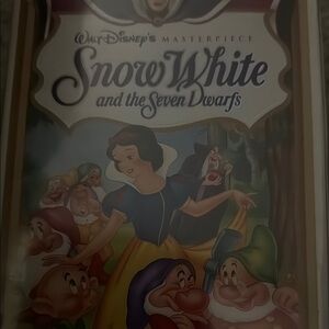 Disney Snow White and the Seven Dwarfs VHS - Blue and Yellow